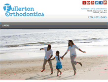 Tablet Screenshot of fullertonfamilyorthodontics.com